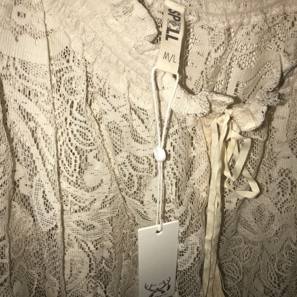 🦄 SPELL 🦄  RARE Rhiannon Lace Blouse - Picture 6 of 6